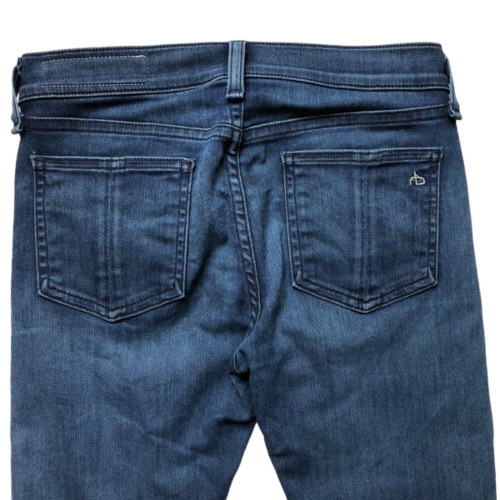 Rag & Bone Jeans Ankle Skinny Size 25 Blue Denim Raw Released Hem - Picture 8 of 15